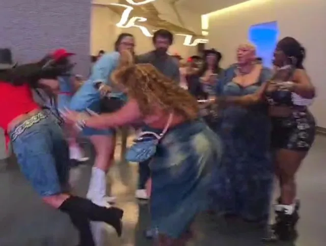 beyonces cowboy carter tour descends into chaos as fight erupts in vip lou 23176