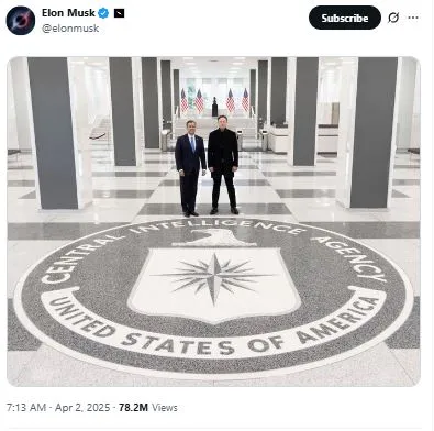 elon musk shares cia photo and everyones asking the same question 23269
