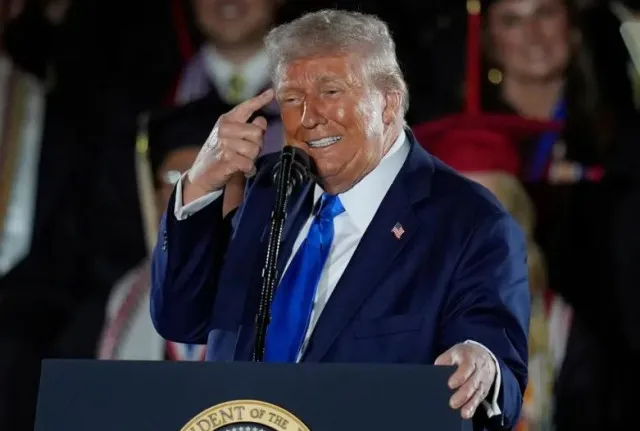 trump jokes hes in trouble with melania after mocking transgender athlet 23321