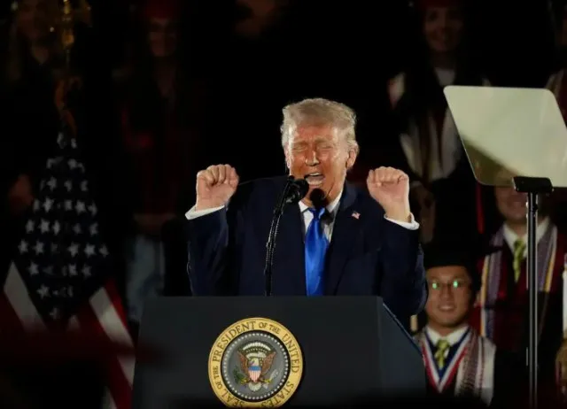 trump jokes hes in trouble with melania after mocking transgender athlet 23322