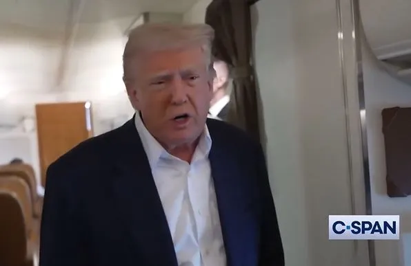 people stunned as donald trump flips out at reporter on air force one: ‘you 23384