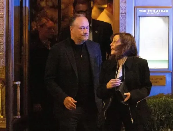 kamala harris and hubby doug emhoff swoop into nyc hotspot polo bar ahead o 23438