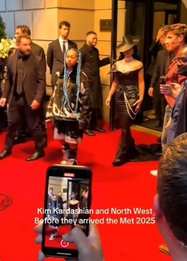 north west makes met gala debut with kim kardashian amid kanye west securit 23485