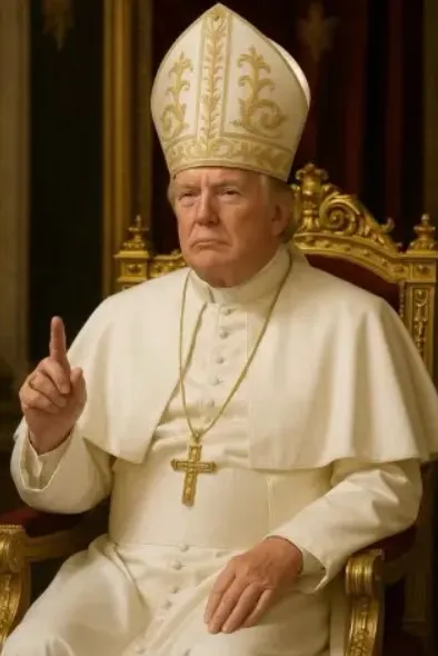 president trump defends viral ai image depicting him as pope claiming it’s 23446
