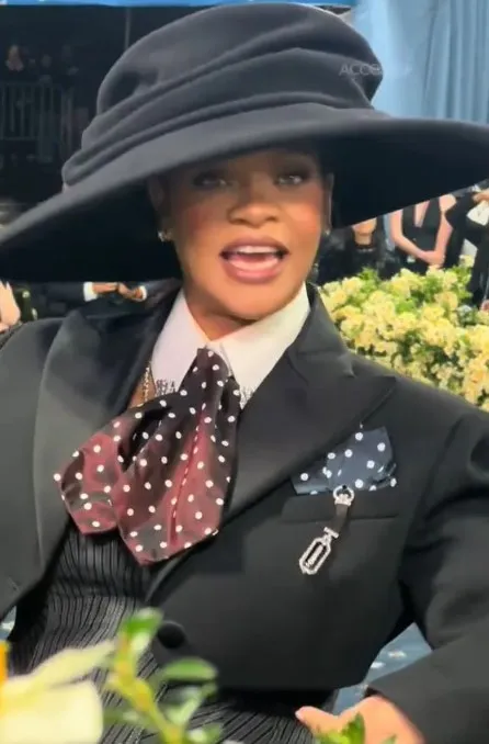 rihanna sparks twin pregnancy rumors after she makes bizarre comment at met 23544