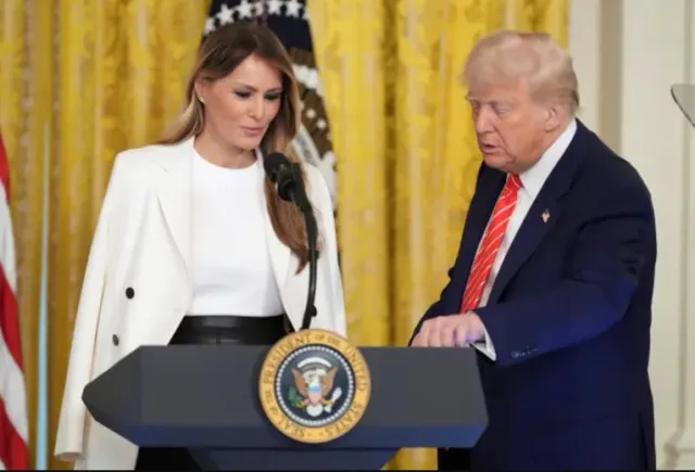 trump and melania share heartfelt moment at white house mothers day celebr 23683