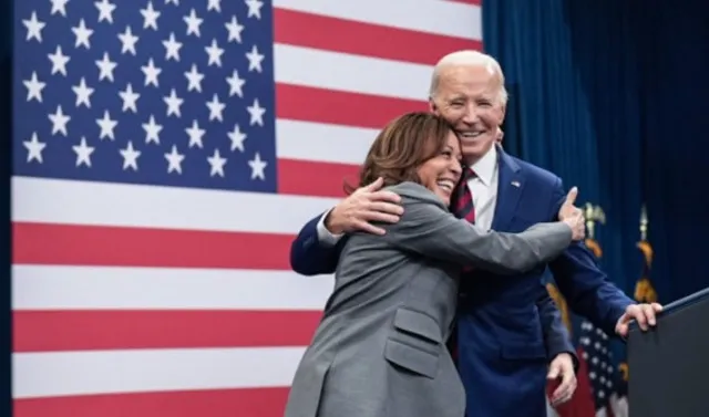 adviser blames former president joe biden for kamala harris 2024 president 24066
