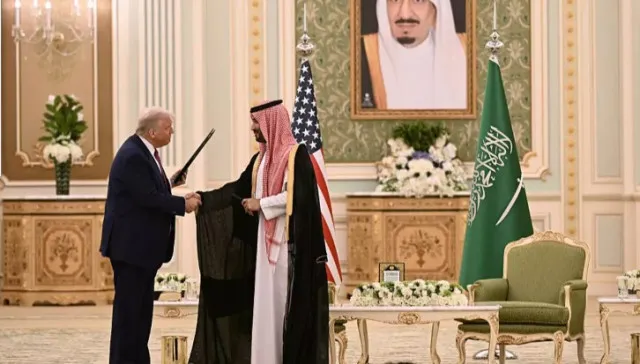 donald trump receives uncommon royal welcome during visit to saudi arabia f 24044