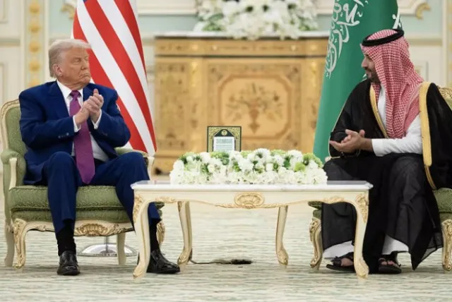 donald trump receives uncommon royal welcome during visit to saudi arabia f 24045