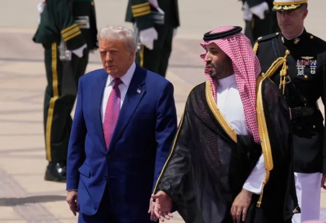 donald trump receives uncommon royal welcome during visit to saudi arabia f 24048