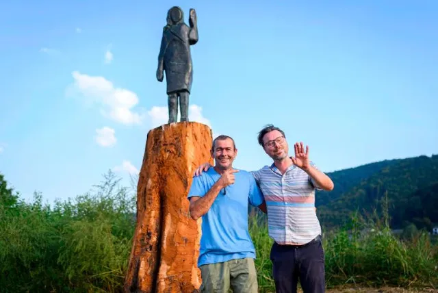 melania trump statue stolen from her hometown in slovenia after being cut o 24291