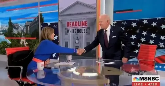 bidens strange behavior during 2023 msnbc interview is believed to hint at 24453