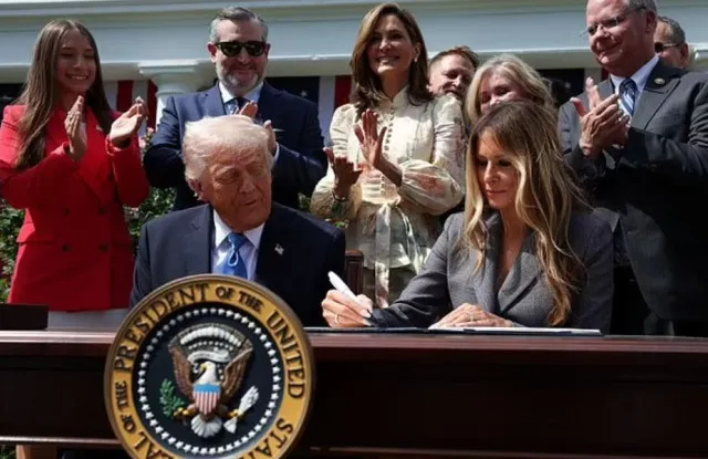 melania trump makes history as first lady by signing bipartisan revenge por 24449