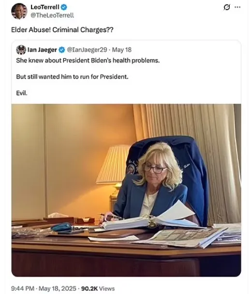 trump official claims jill biden could face elder abuse charges for hidin 24532