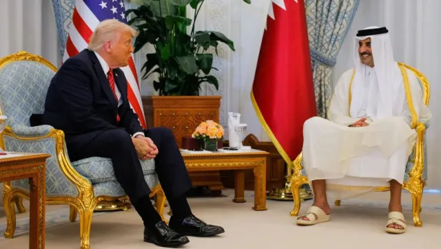 pentagon confirms trump accepts jet from qatar will refit it as air force o 24615