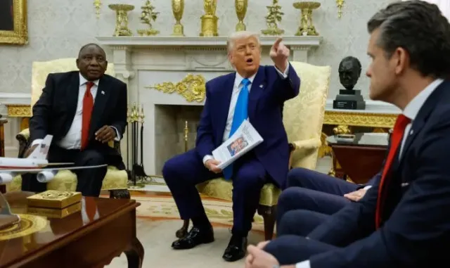 trump blasts nbc reporter after he asked about qatar jet during oval office 24659