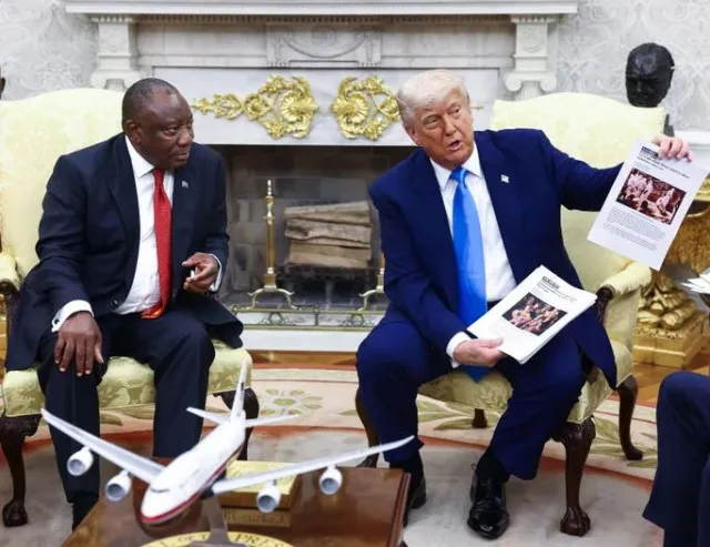south african president apologizes to trump for not giving a luxury gift: 24740