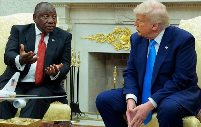 south african president apologizes to trump for not giving a luxury gift: 24738