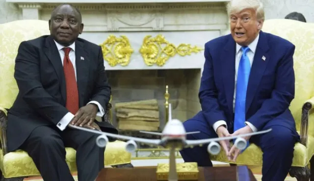 trump reacts harshly after south african president criticizes him over $400 24701