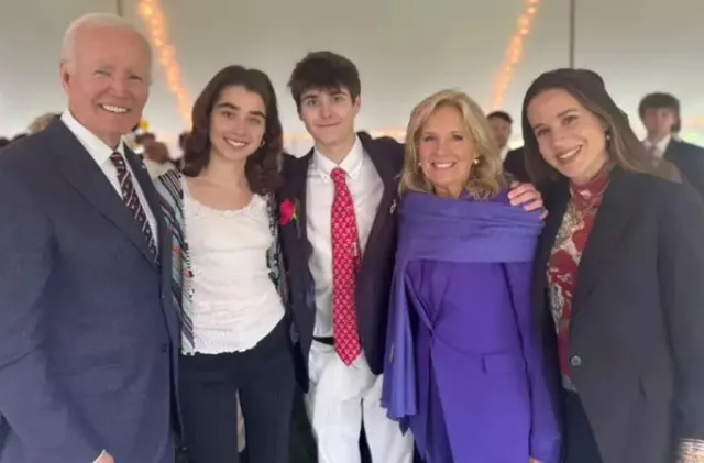 joe biden emerged publicly for first time at grandson’s graduation followin 24866